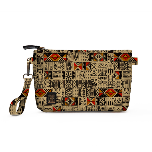 Trousse Vanity | Collection African Ethnic | Mélange Tribal – Beige