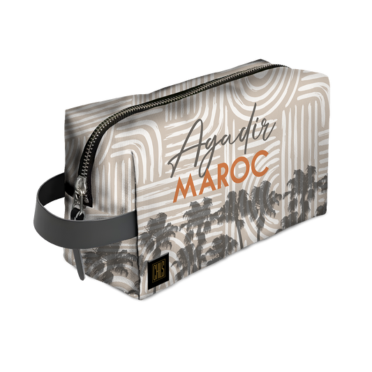 Trousse de Voyage | Collection Muted Tones | Courbes Subtiles – Agadir