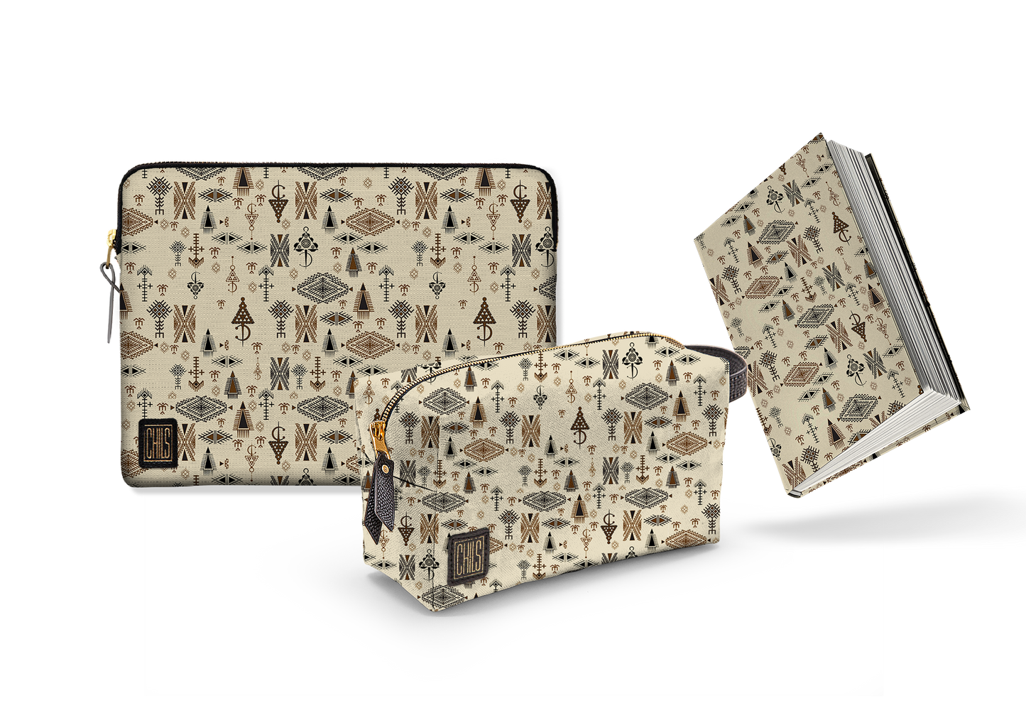 Trio Pattern | Collection Lignes & Légendes | Élégance (Velours)