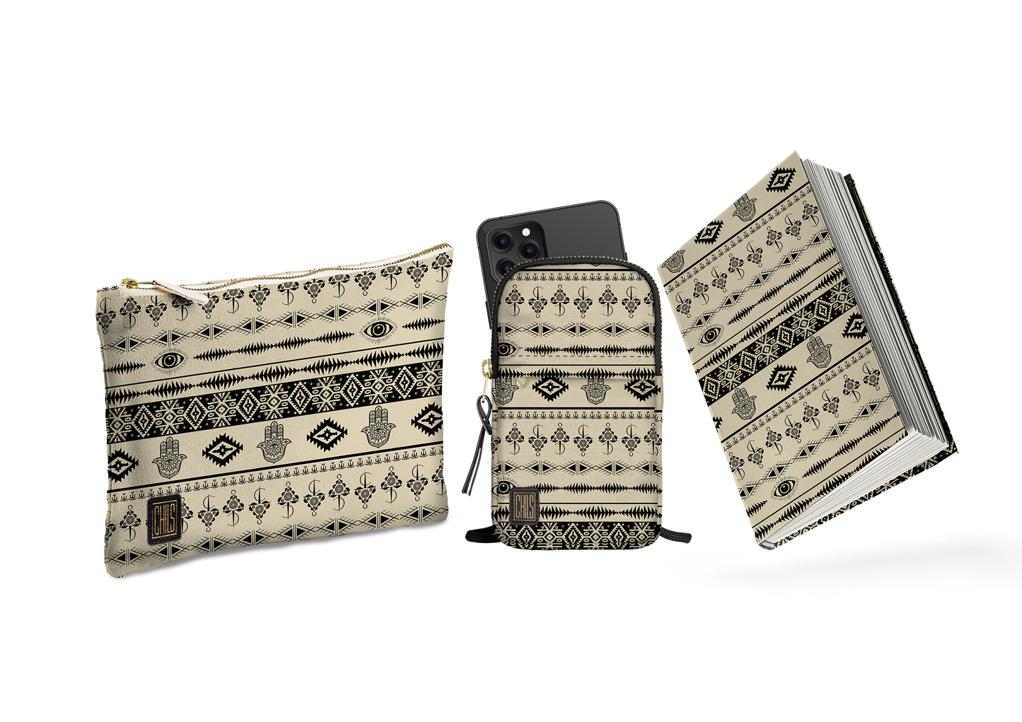 Trio Pattern | Collection Lignes & Légendes | Essentiel (Velours)