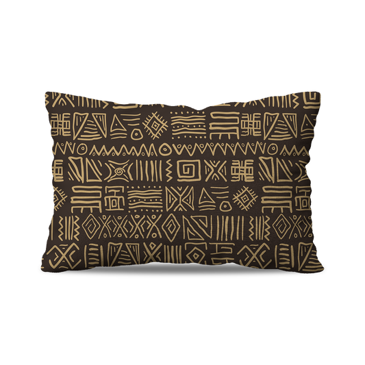 Coussin Rectangle| Collection African Ethnic | Bogolan Bicolore