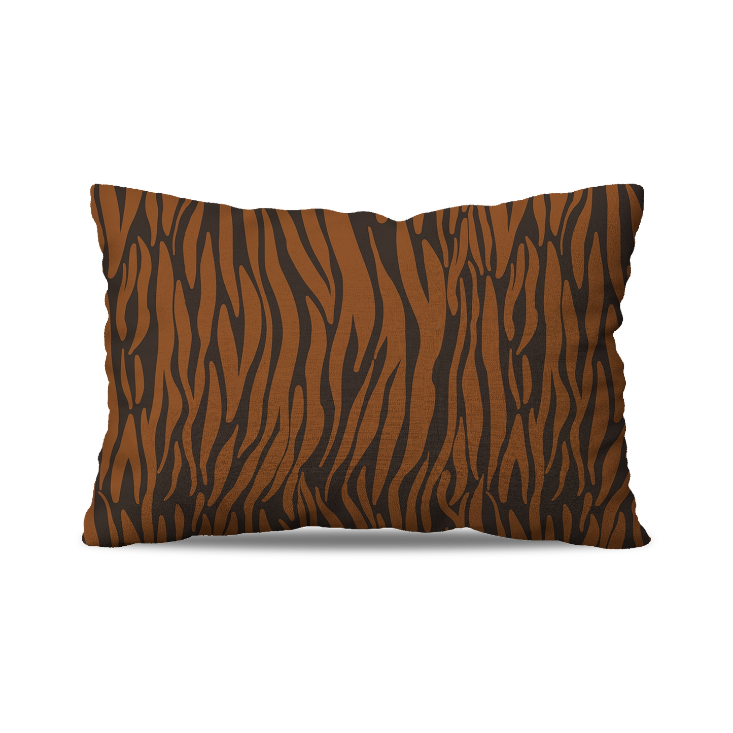 Coussin Rectangle | Collection African Ethnic | Zèbre Graphique – Tons Marron