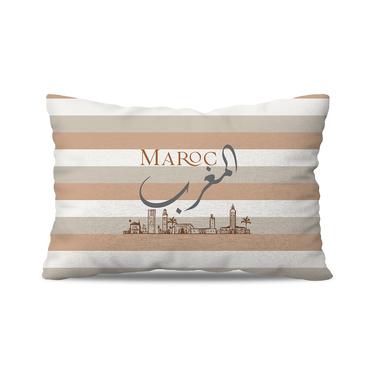 Coussin | Collection Muted Tones | Monuments du Maroc – Almaghrib Maroc