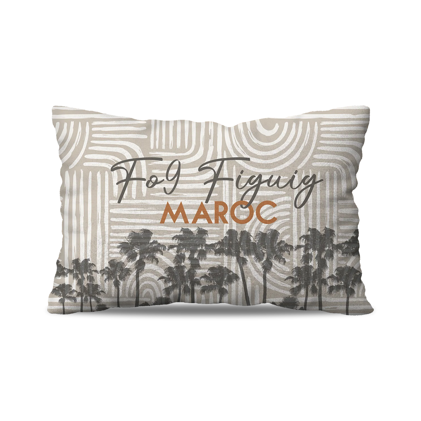 Coussin | Collection Muted Tones |Courbes Subtiles – Fo9 Figuig