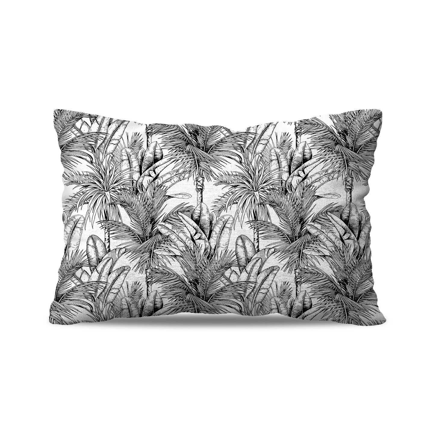 Coussin|  Collection Tropical Ethnic | Tropiques Luxuriantes – Fond Blanc