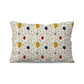 Coussin|  Collection One Line |  Visages Arrondis Abstraits Colorés – Fond Beige
