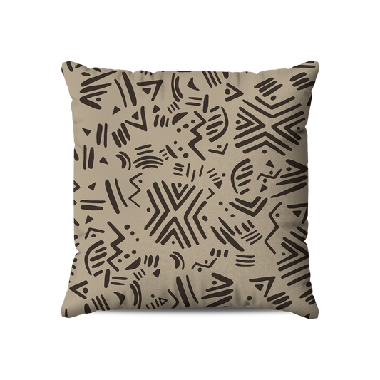 Coussin Carré | Collection African Ethnic | Motif Ndebele Contemporain