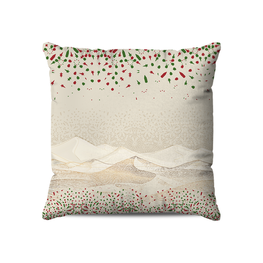 Coussin Carré | Édition Commémorative | 50 ans de la Marche Verte – Design Désert Céleste