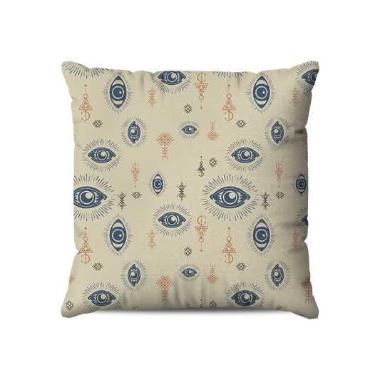 Coussin | Collection Berbère | Ayn El Qamar – Ciel & Corail