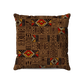 Coussin| Collection African Ethnic | Mélange Tribal – Brun & Rouge