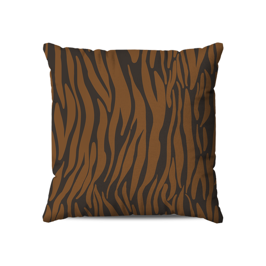 Coussin| Collection African Ethnic | Zèbre Graphique – Tons Marron