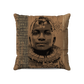 Coussin| Collection African Ethnic | Noble Guerrier – Sépia
