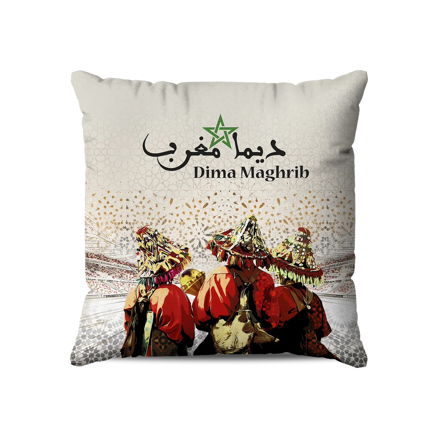 Coussin | Collection Maroc Football | Moroccan Legacy – Dima Maghrib