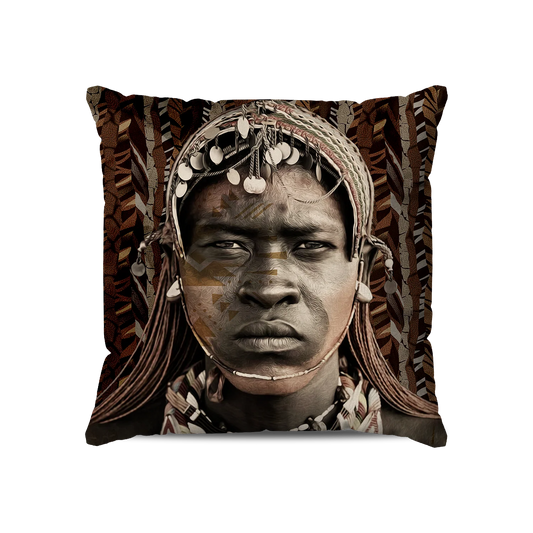 Coussin| Collection African Ethnic |  Homme Tribal Kenyan