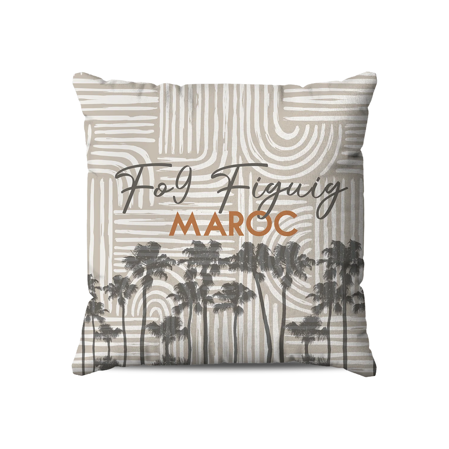 Coussin | Collection Muted Tones |Courbes Subtiles – Fo9 Figuig