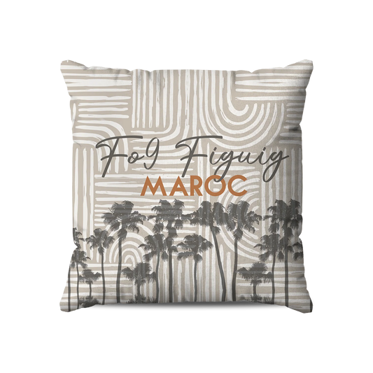 Coussin | Collection Muted Tones |Courbes Subtiles – Fo9 Figuig