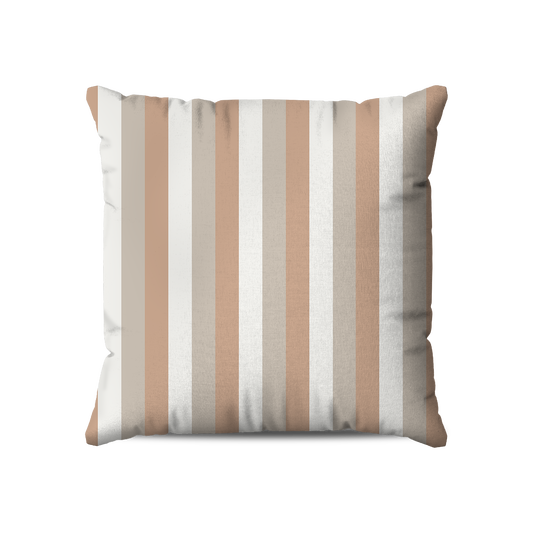 Coussin | Collection Muted Tones | Lignes Verticales Terracotta