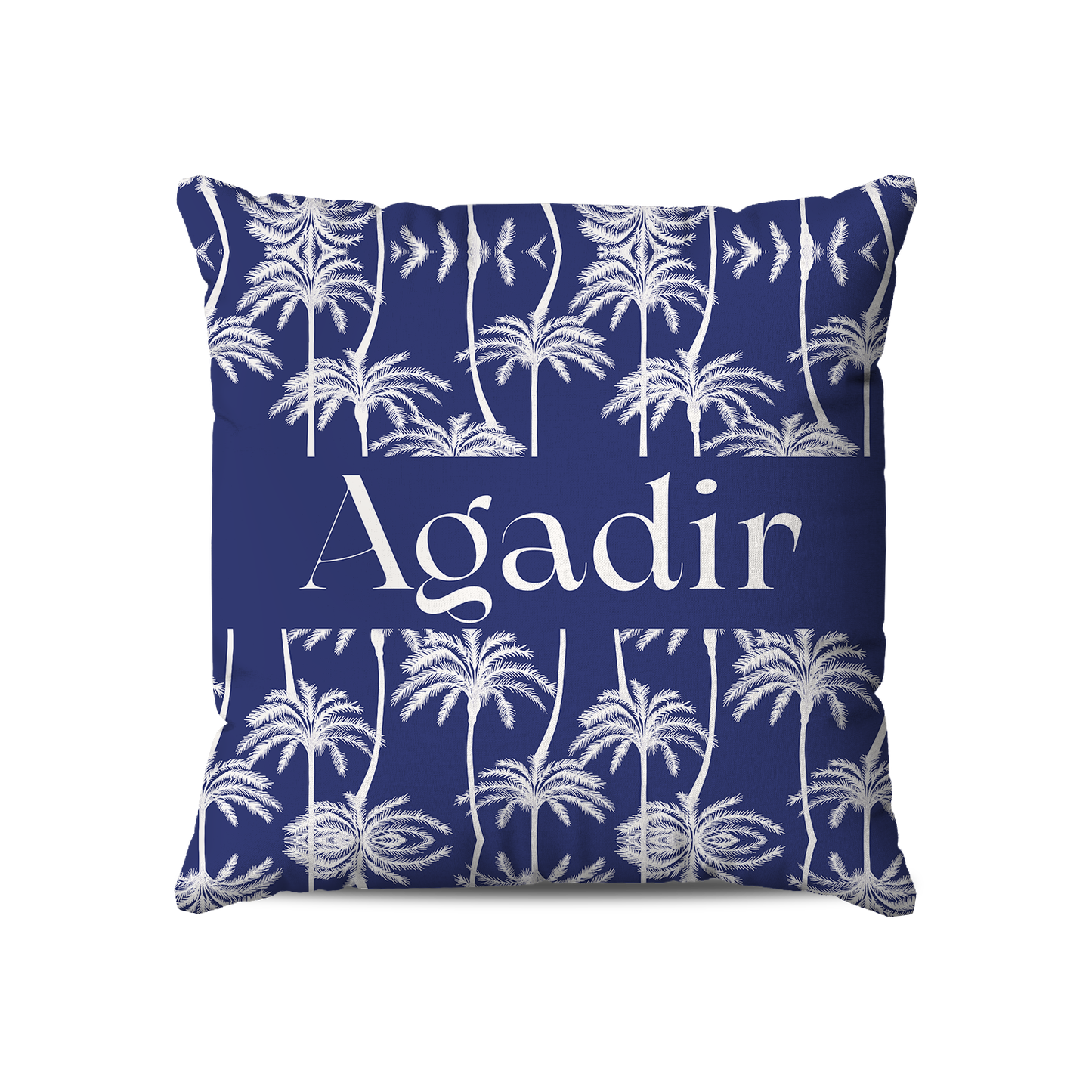 Coussin | Collection Summer Contrast | Palmiers Blancs – Agadir