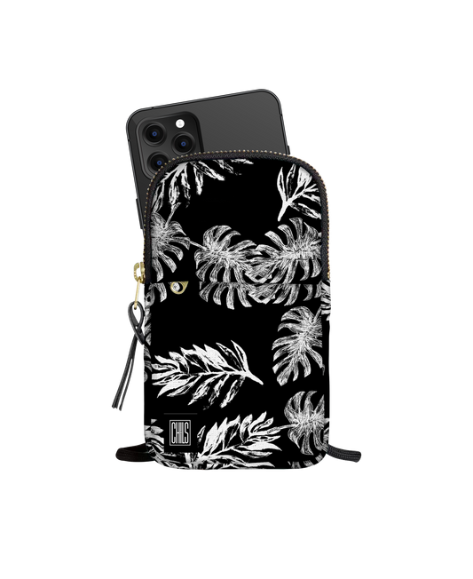 Porte Téléphone | Collection Tropical Ethnic | Noir Exotique