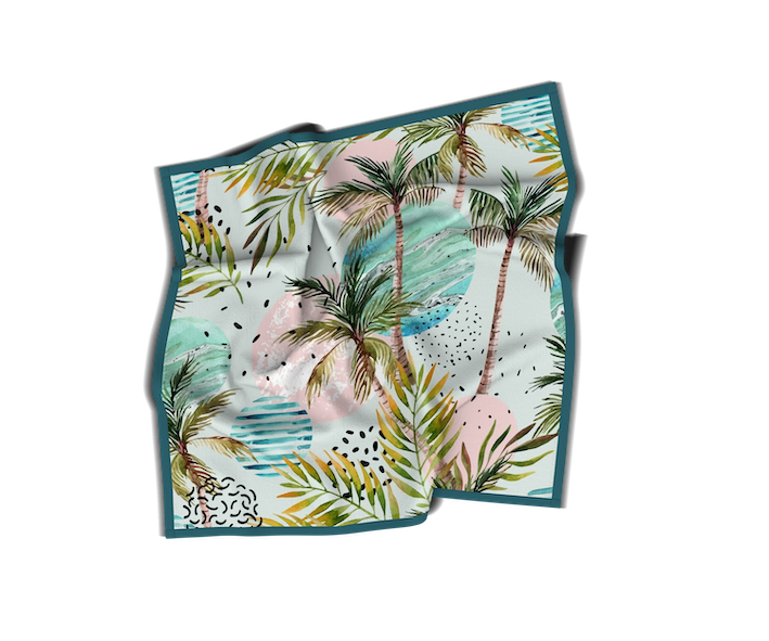 Carré soyeux | Collection Summer Contrast | Tropical Vibes