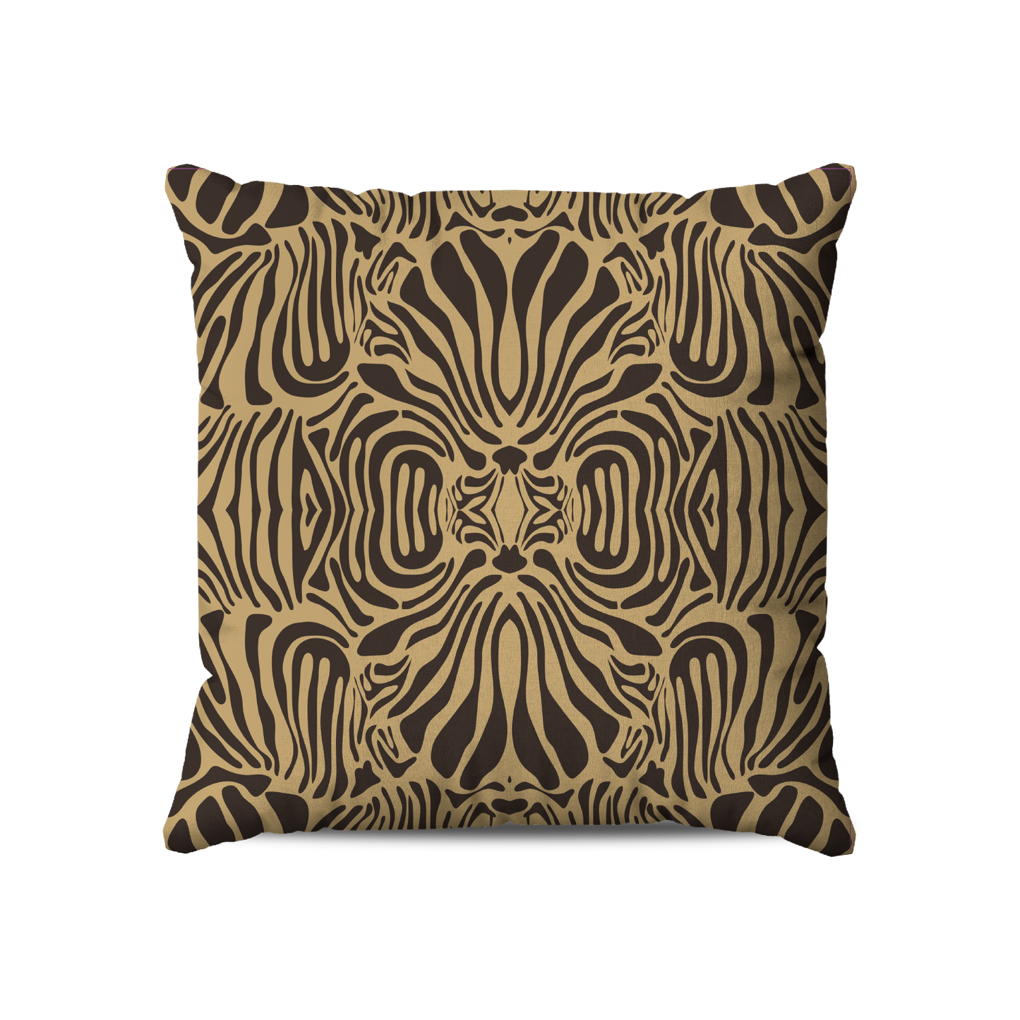 Coussin | Collection African Ethnic | "Feuilles Abyssales"