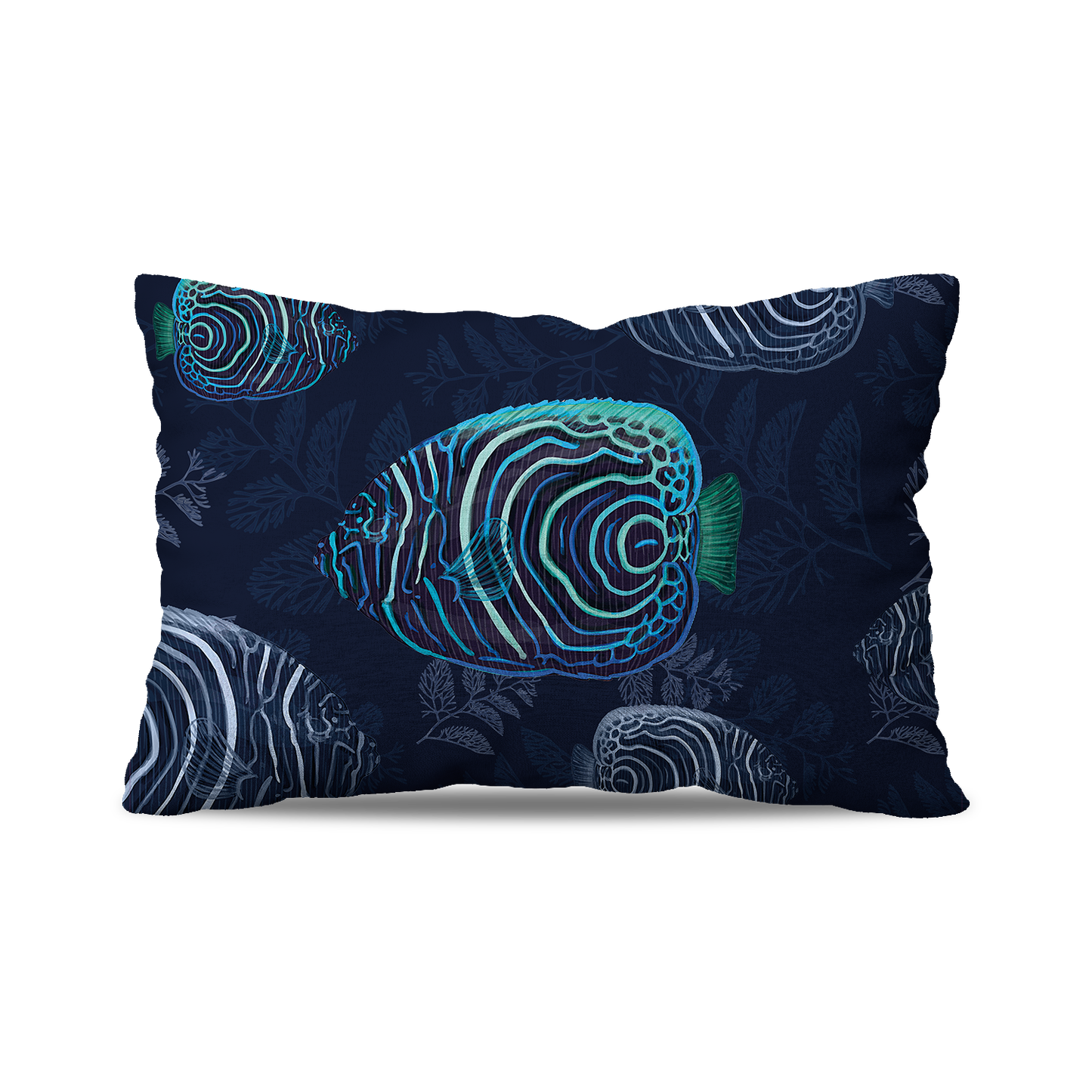 Coussin Rectangulaire | Collection Aquarium | "Océan Mystique"