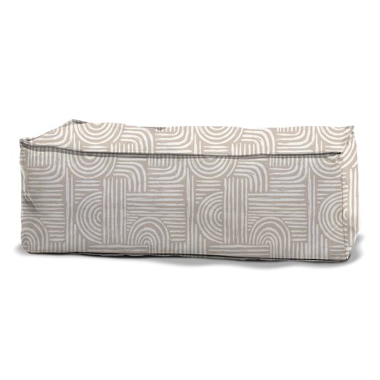 Pouf Double | Collection Muted Tones | "Courbes Subtiles"