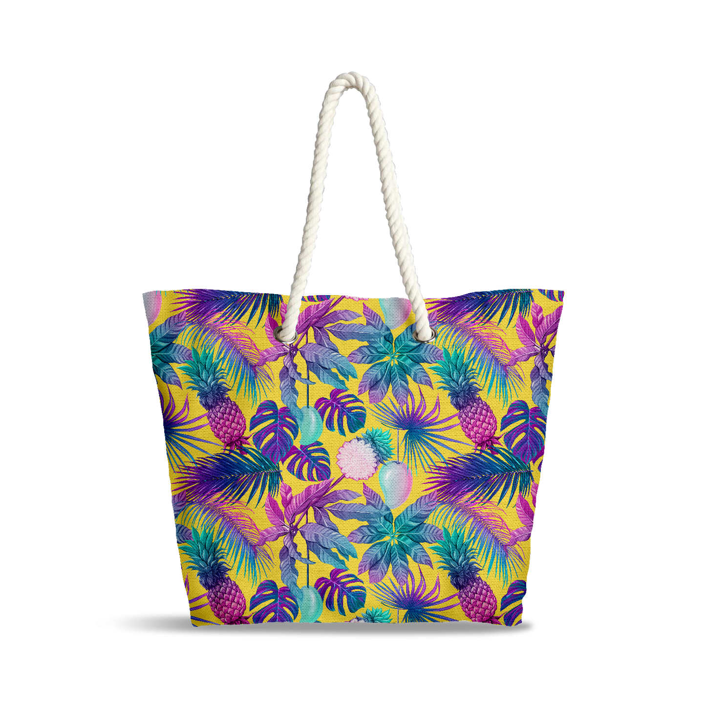 Sac Cabas | Collection Summer Contrast | Ananas & Végétaux