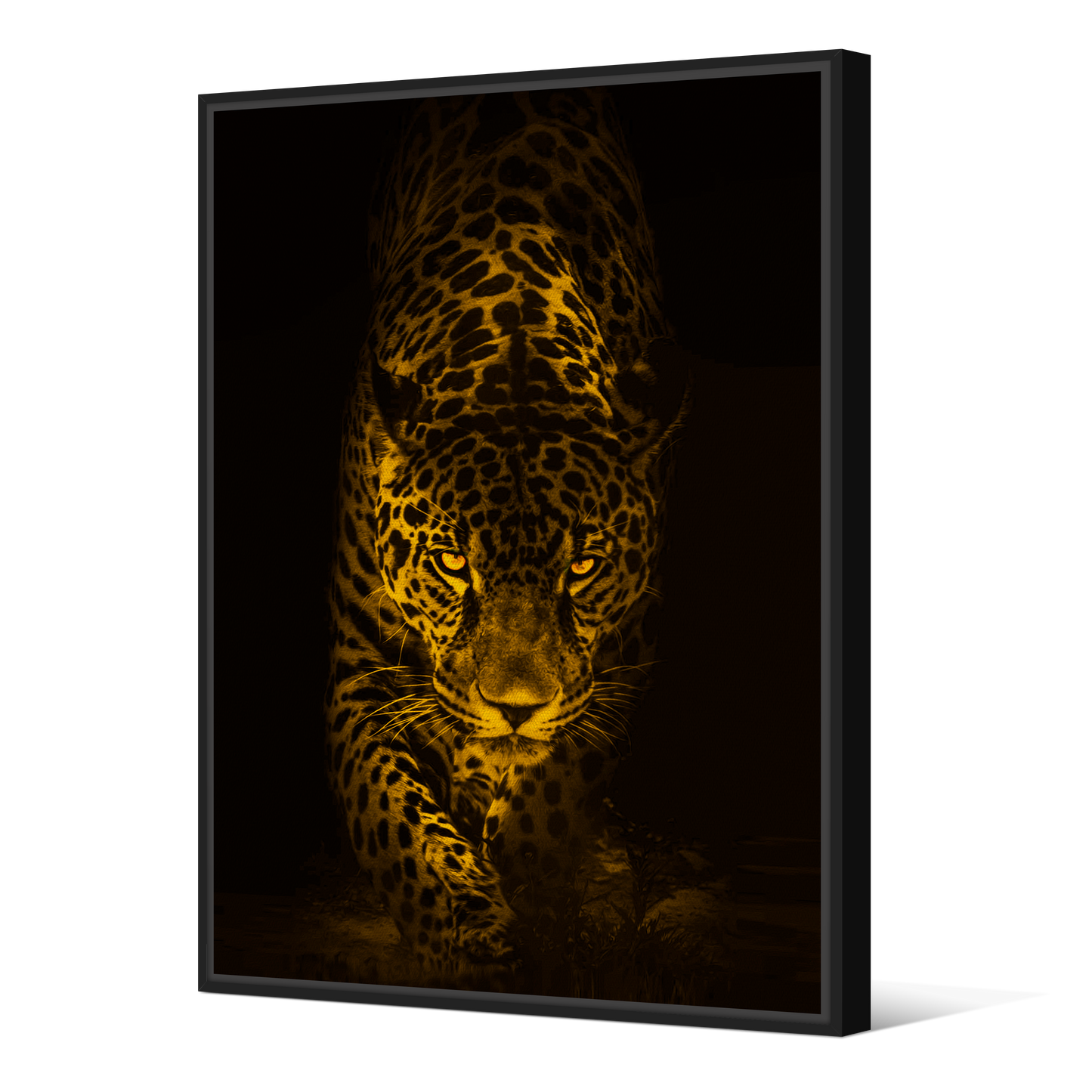 Tableau avec Cache Clou | Collection Jungle Savane | Léopard en Marche