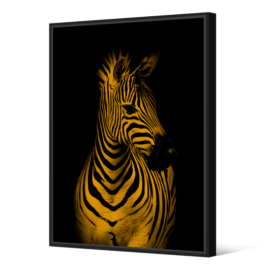 Toile sur Châssis | Collection Jungle Savane | Zèbre Lumineux