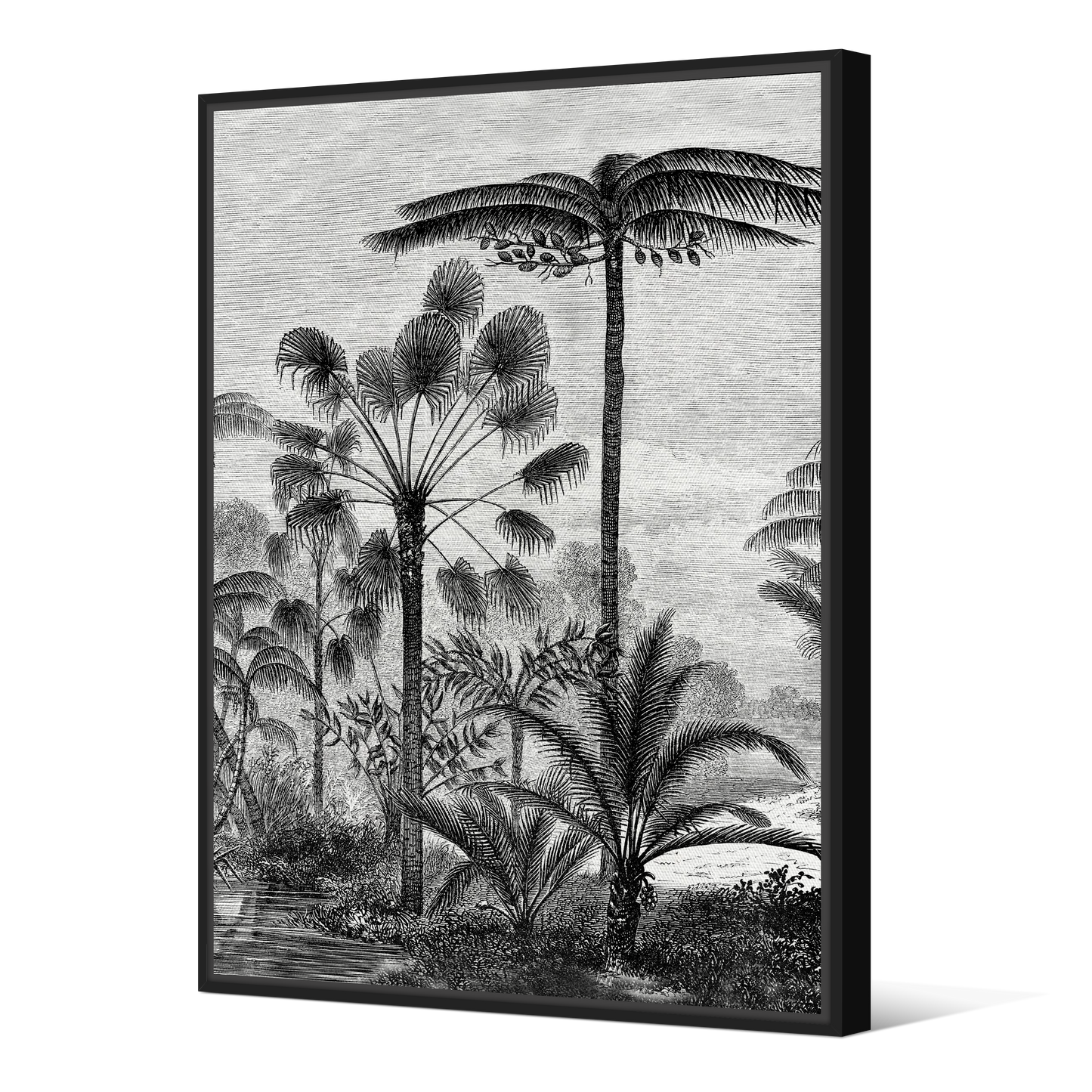Tableau avec Cache Clou | Collection Tropical Ethnic | Silhouettes Tropicales