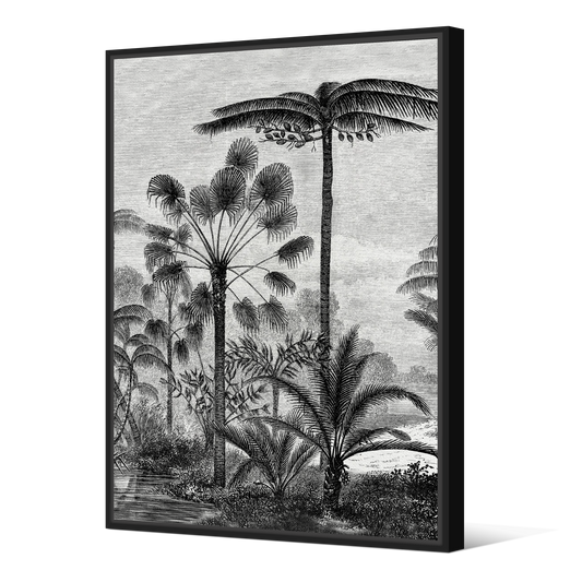 Tableau avec Cache Clou | Collection Tropical Ethnic | Silhouettes Tropicales