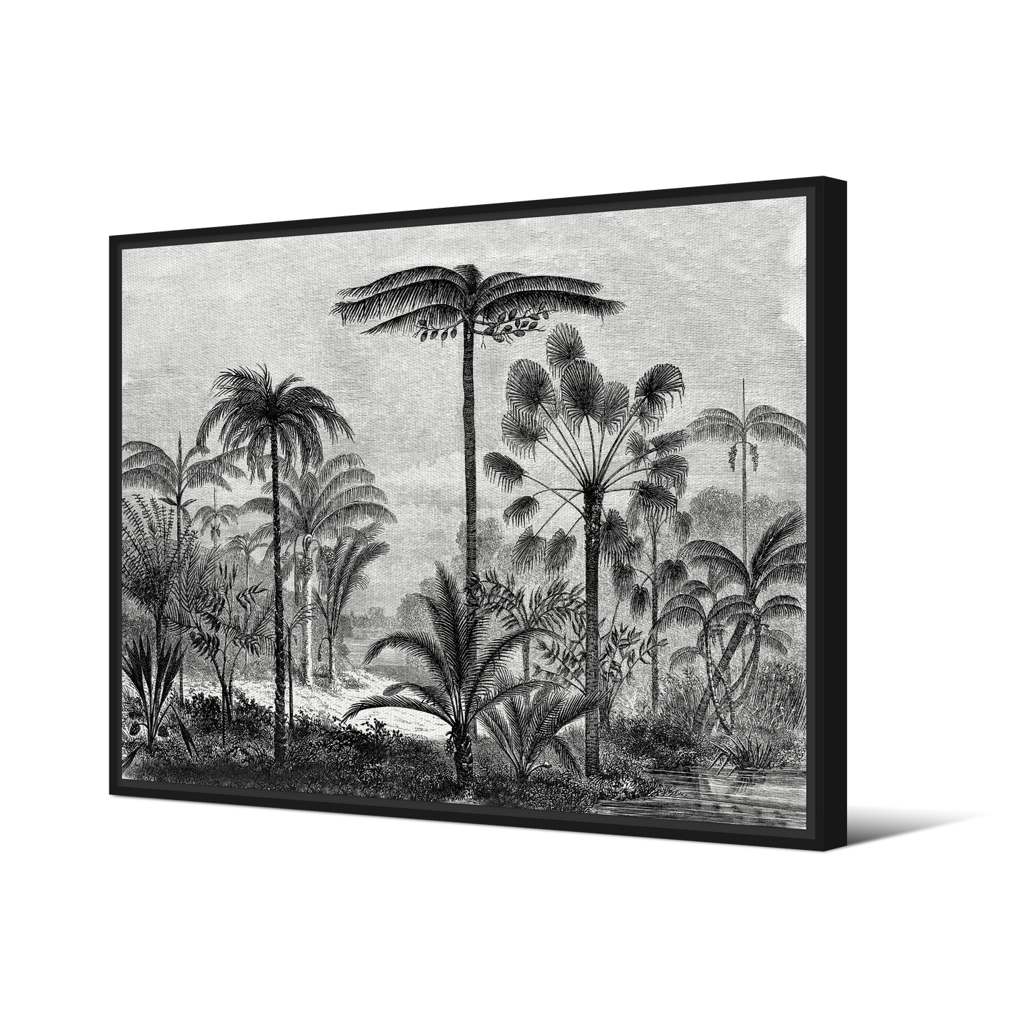 Tableau avec Cache Clou | Collection Tropical Ethnic | Silhouettes Tropicales