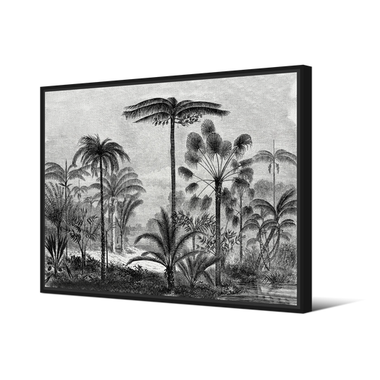 Tableau avec Cache Clou | Collection Tropical Ethnic | Silhouettes Tropicales