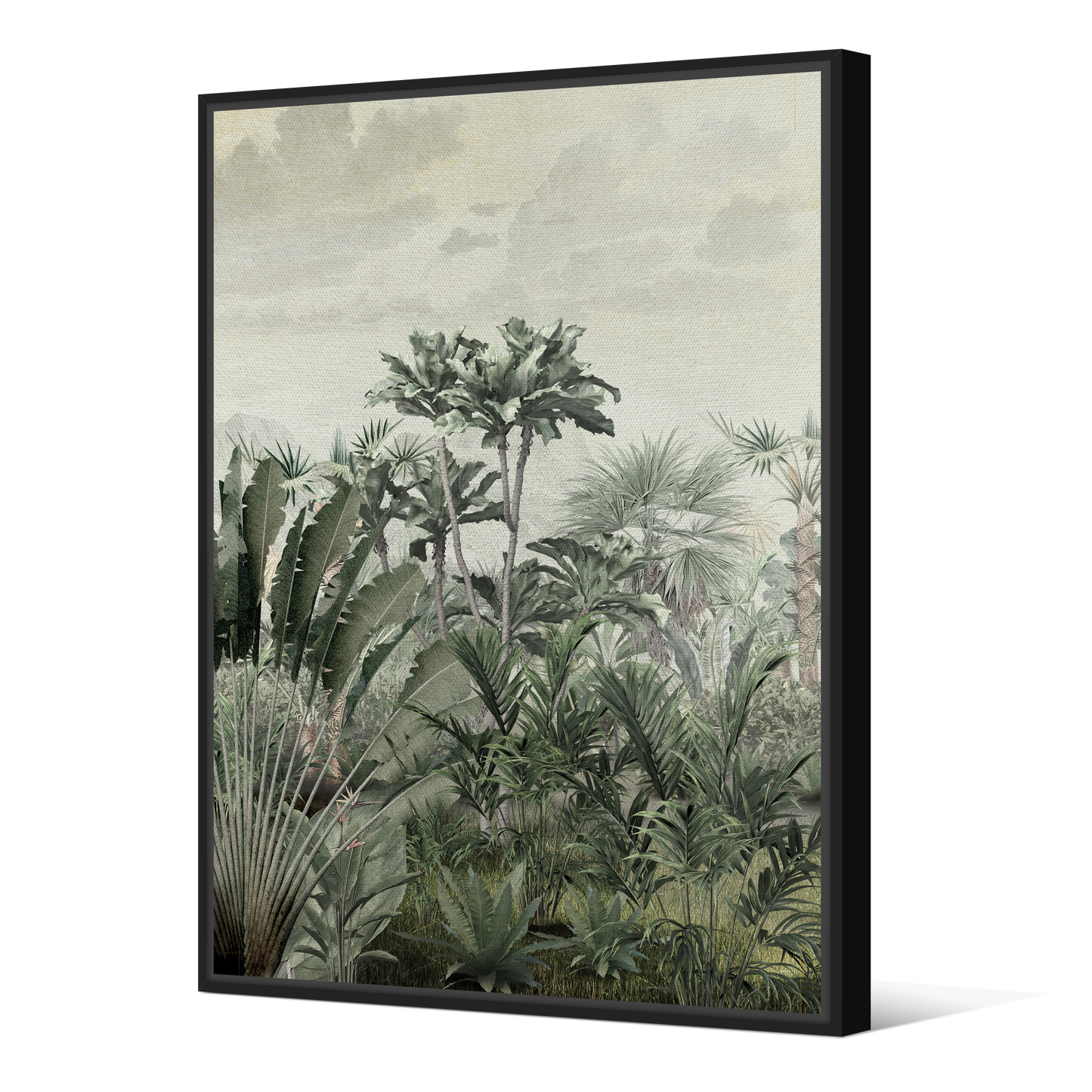Tableau avec Cache Clou | Collection Amazonia Jungle | Clairière Tropicale