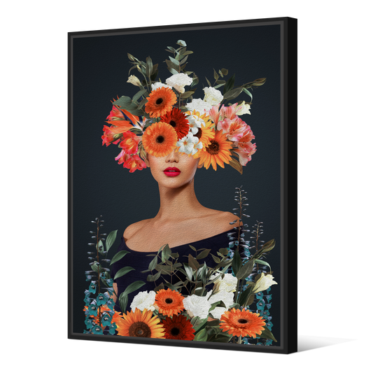 Tableau avec Cache-Clou | Collection Floral | Éclat des Gerberas