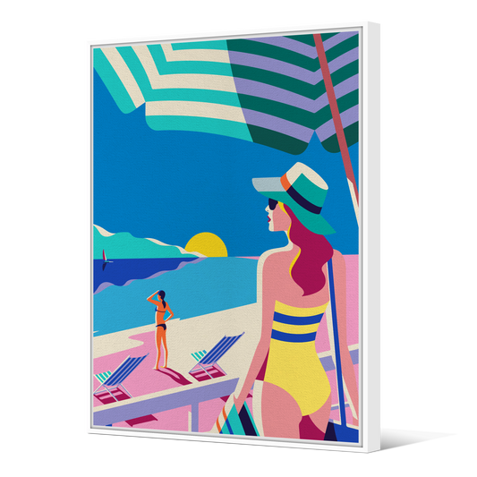 Tableau avec Cache Clou | Collection Summer Contrast | Rétro Plage