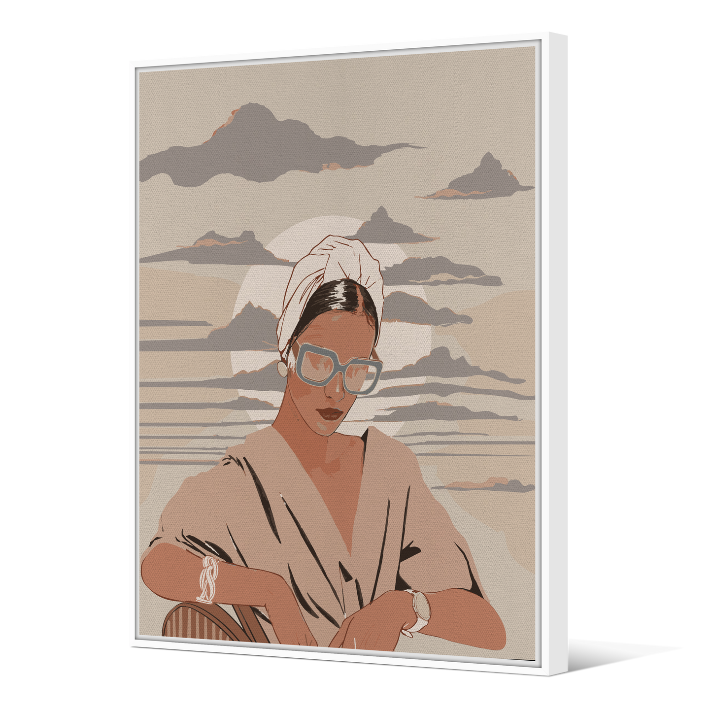 Tableau avec Cache Clou | Collection Muted Tones | Élégance Rétro