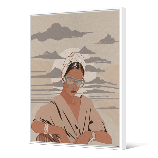 Tableau avec Cache Clou | Collection Muted Tones | Élégance Rétro
