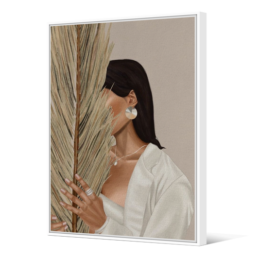 Tableau avec Cache Clou | Collection Muted Tones | Élégance Palmée