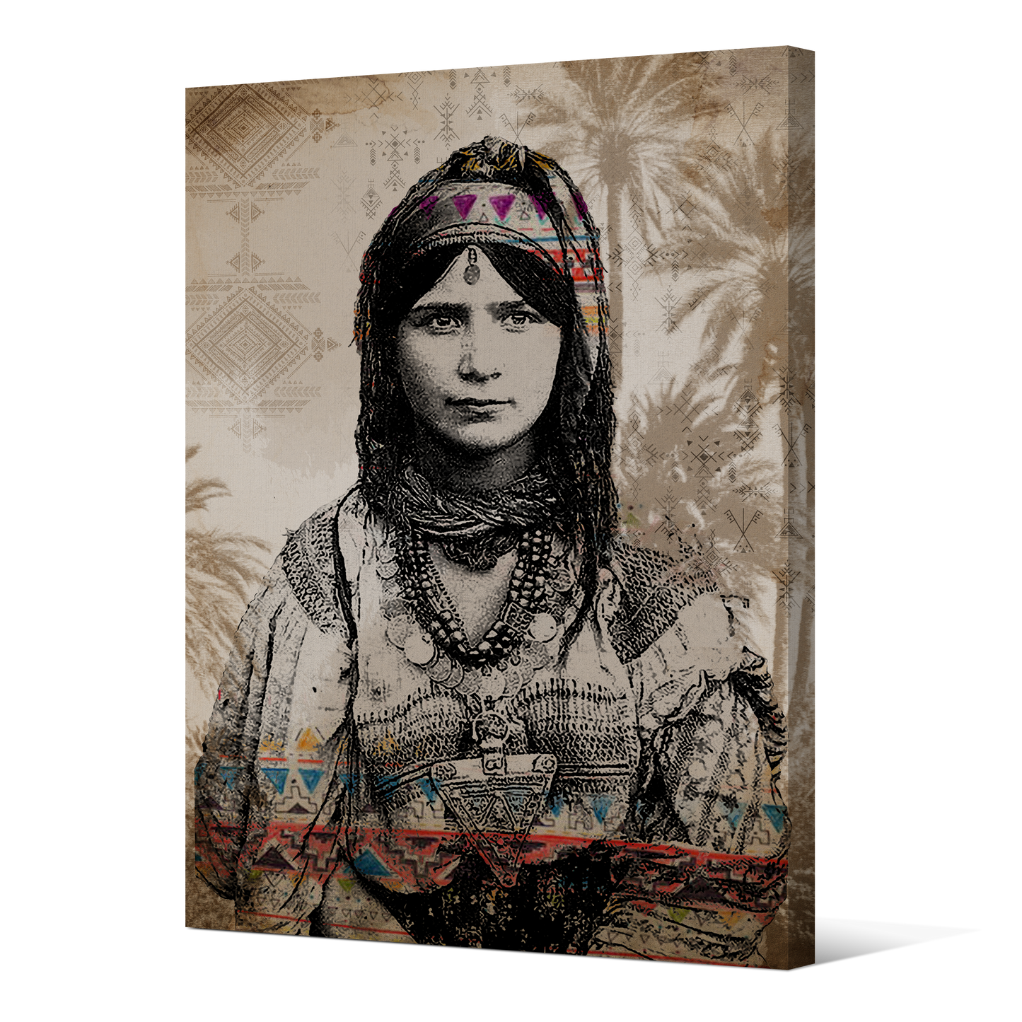 Tableau | Collection Berbère | Azilal – Palmiers